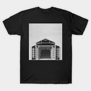 Section drawing of La Fenice Opera House B/W T-Shirt